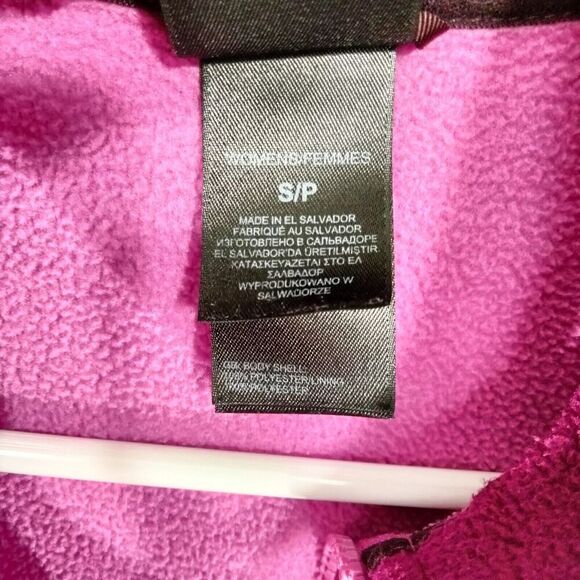 The North Face Full Zip Jacket Wmns S Fleece Pink Flash Dry Outdoor Lightweight - Picture 7 of 13